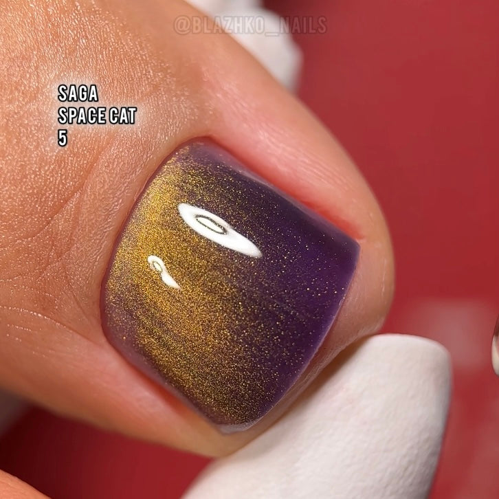 Saga Gel Polish Space Cat Eye 05, 10 ml