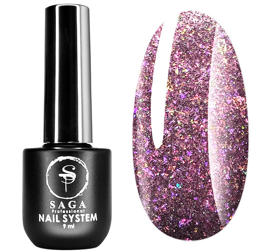 Saga Gel Polish Reflective Fiery Gel 16, 9 ml