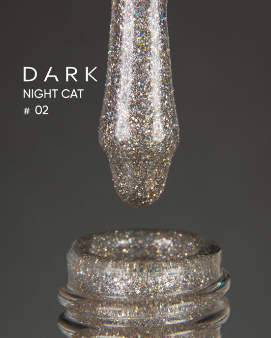 Dark Gel Polish Night Cat 02, 10 ml