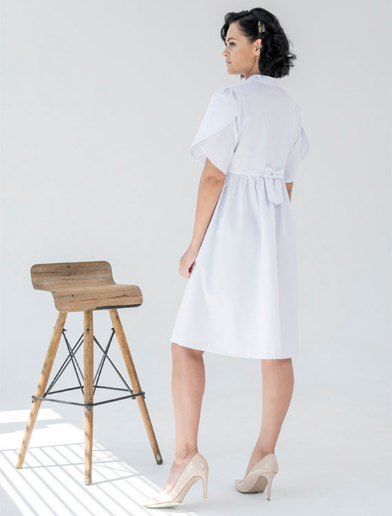 Button-down Dress (white)