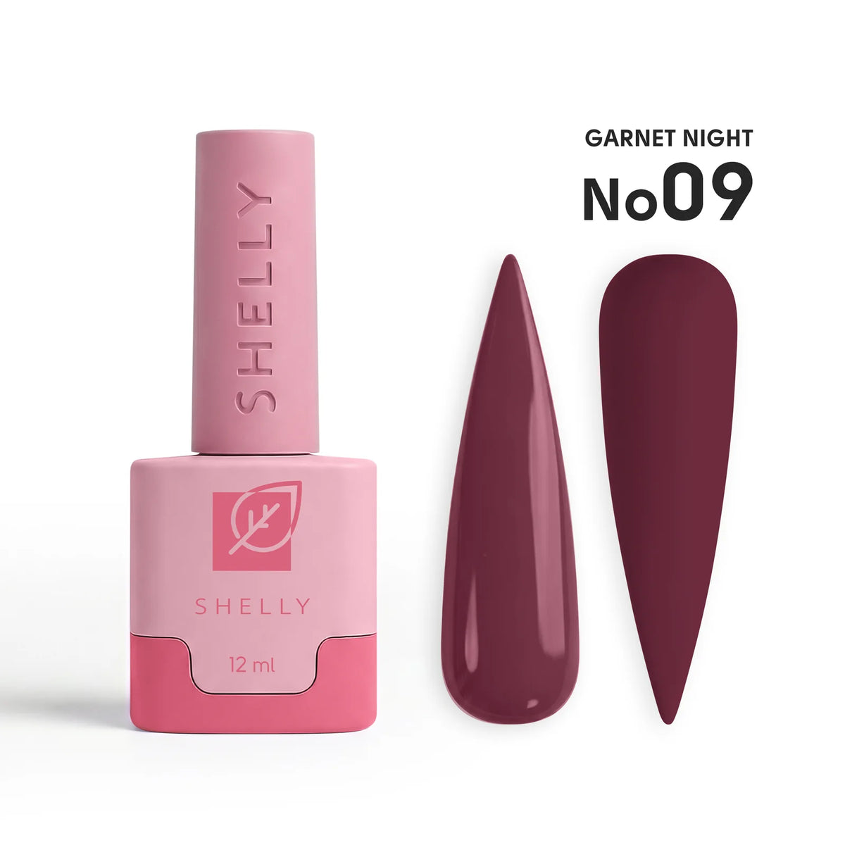 Shelly Gel Polish Garnet Night 09, 12 ml