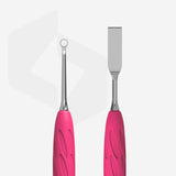 Staleks Manicure Pusher Gummy with silicone handle Uniq 11 Type 1 (straight flat and loop pusher)