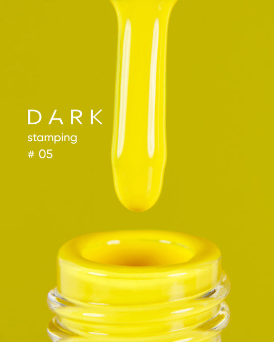 Dark Stamping Polish 05 Yellow, 8 ml