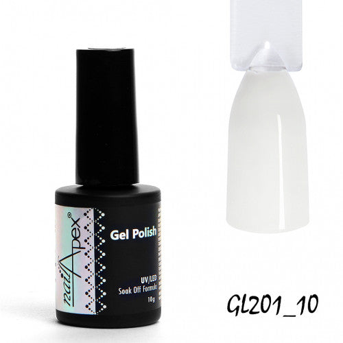 Nailapex gel polish 201 White, 10 ml