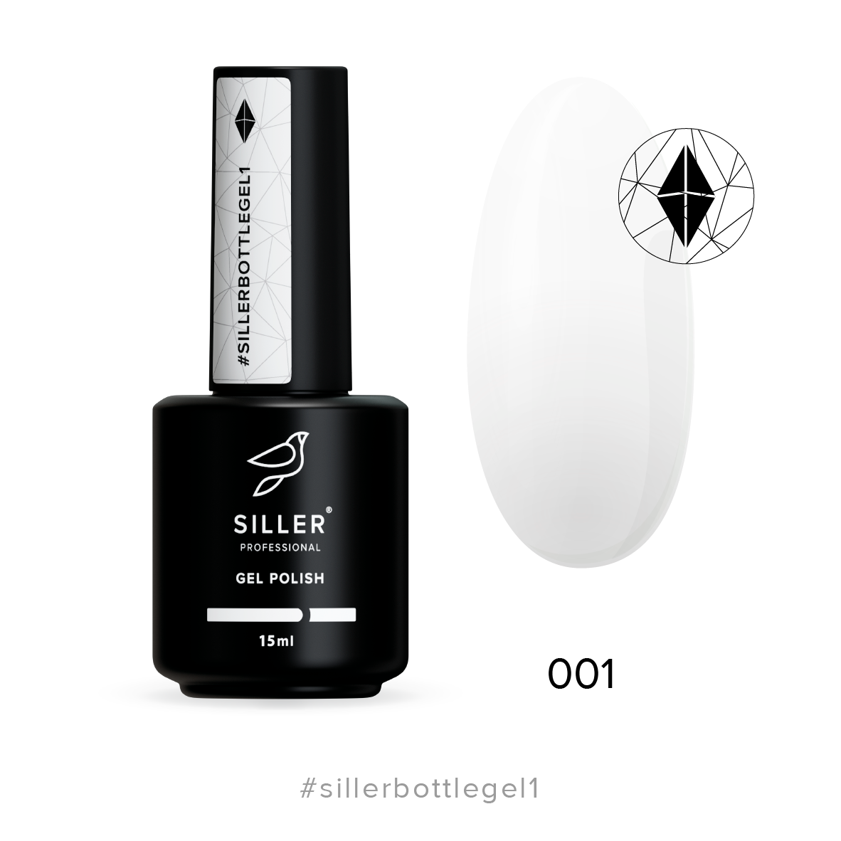 Siller Bottle Gel No. 1 – gel (white), 15 ml