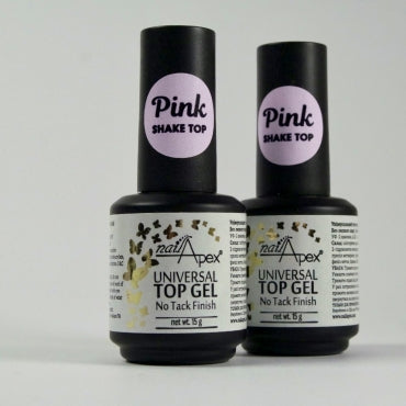 Nailapex Pink Shake Top Finish top without sticky layer, 15 ml
