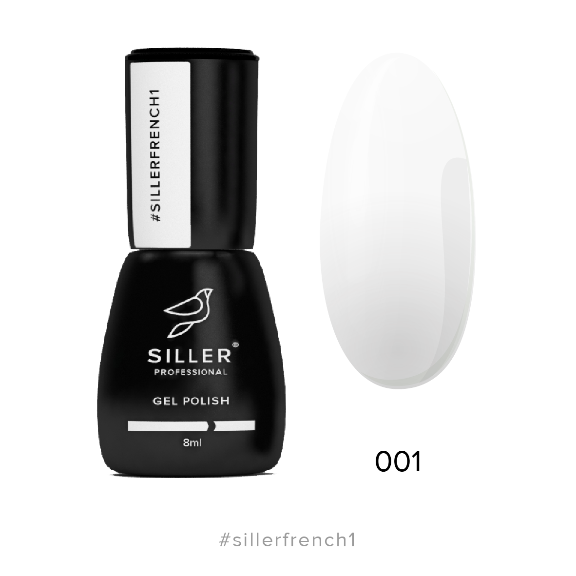 Siller French Gel Polish No. 1 (winter, translucent), 8 ml