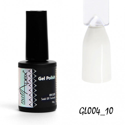 Nailapex Gel Polish 004 White, 10 ml