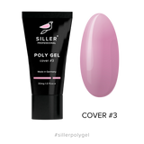 Siller Poly Gel Cover No. 3 – polygel for nails (pink), 30 ml