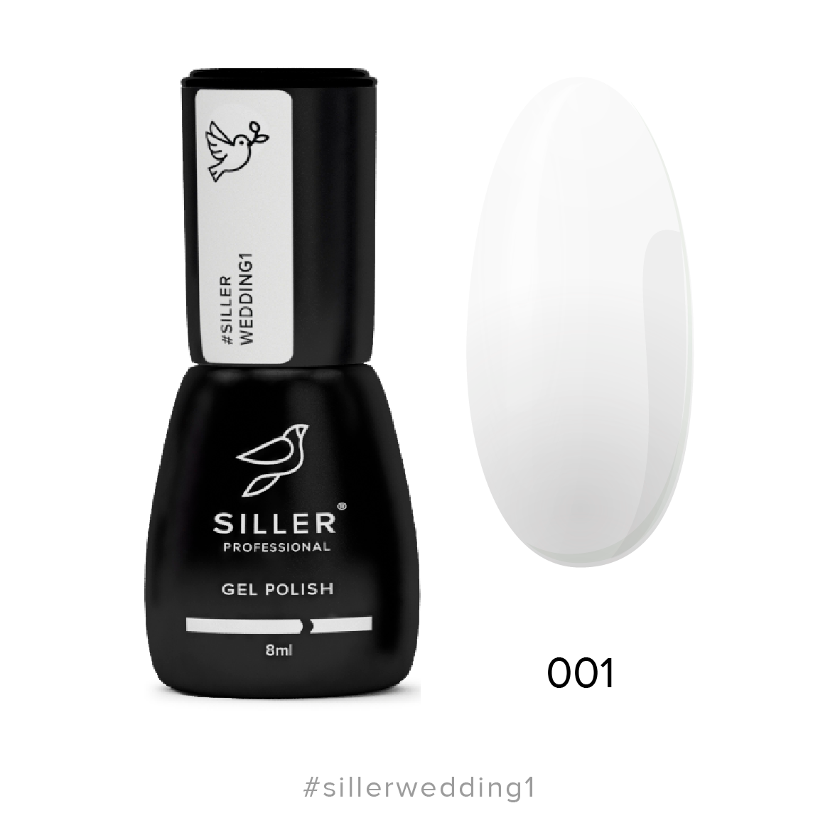 Siller Wedding Gel Polish 1 (cool white), 8 ml