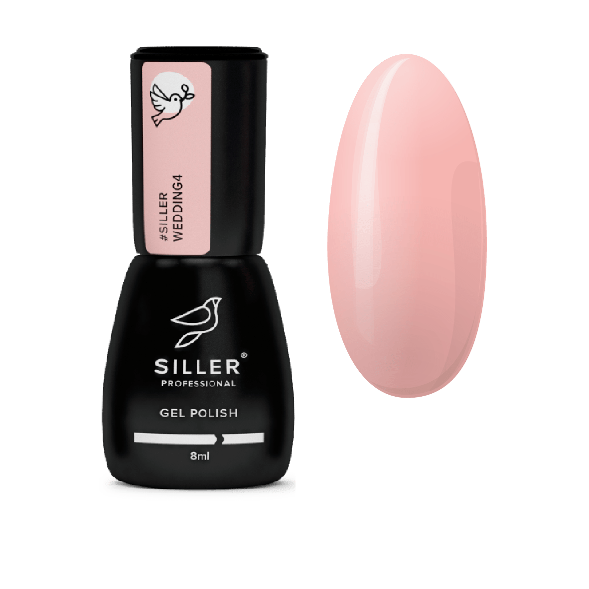 Siller Wedding Gel Polish 4 (pink peach), 8 ml