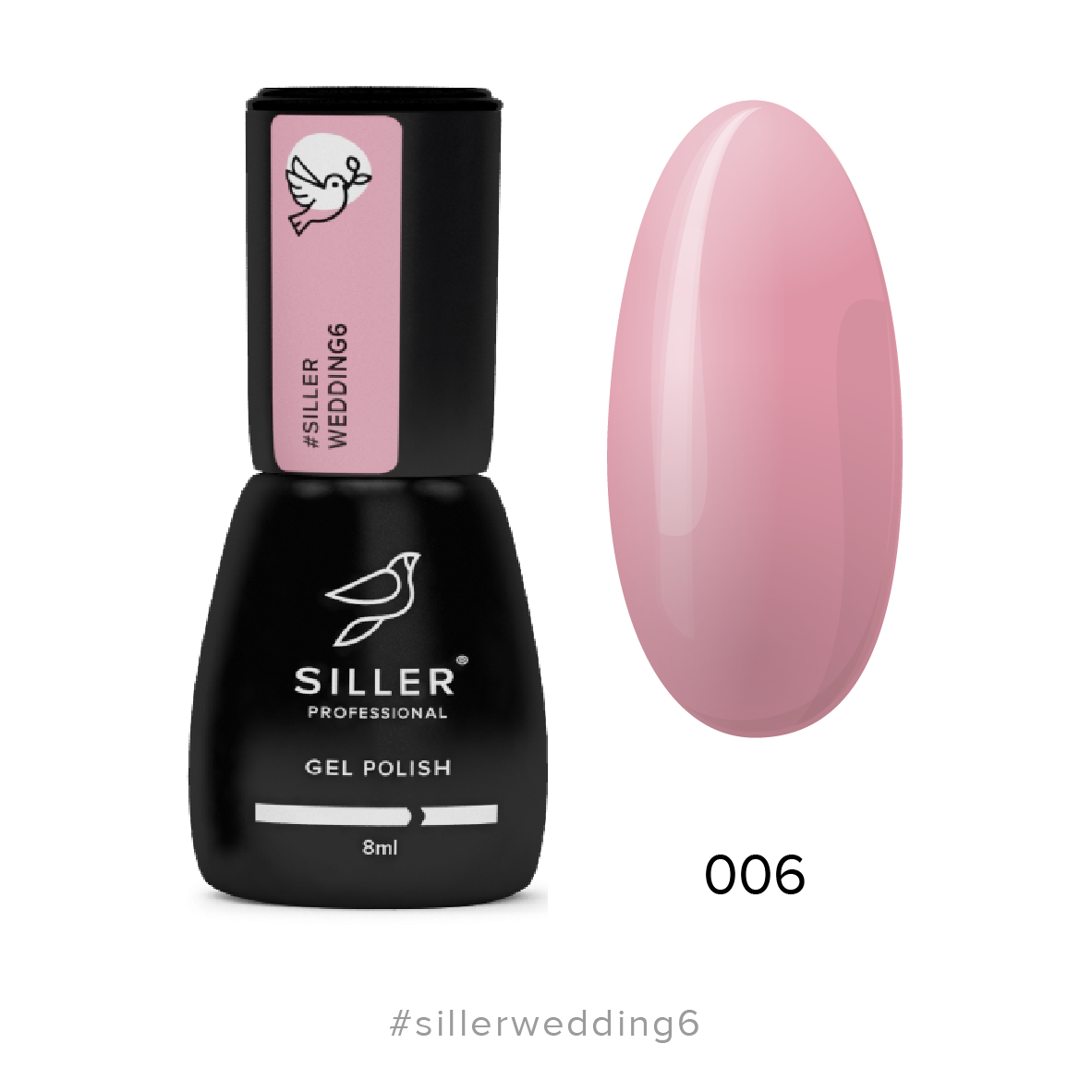 Siller Wedding Gel Polish 6 (pale pink), 8 ml