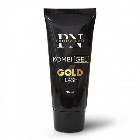 Combi gel Gold Flash with gold reflective glitter, 30 ml