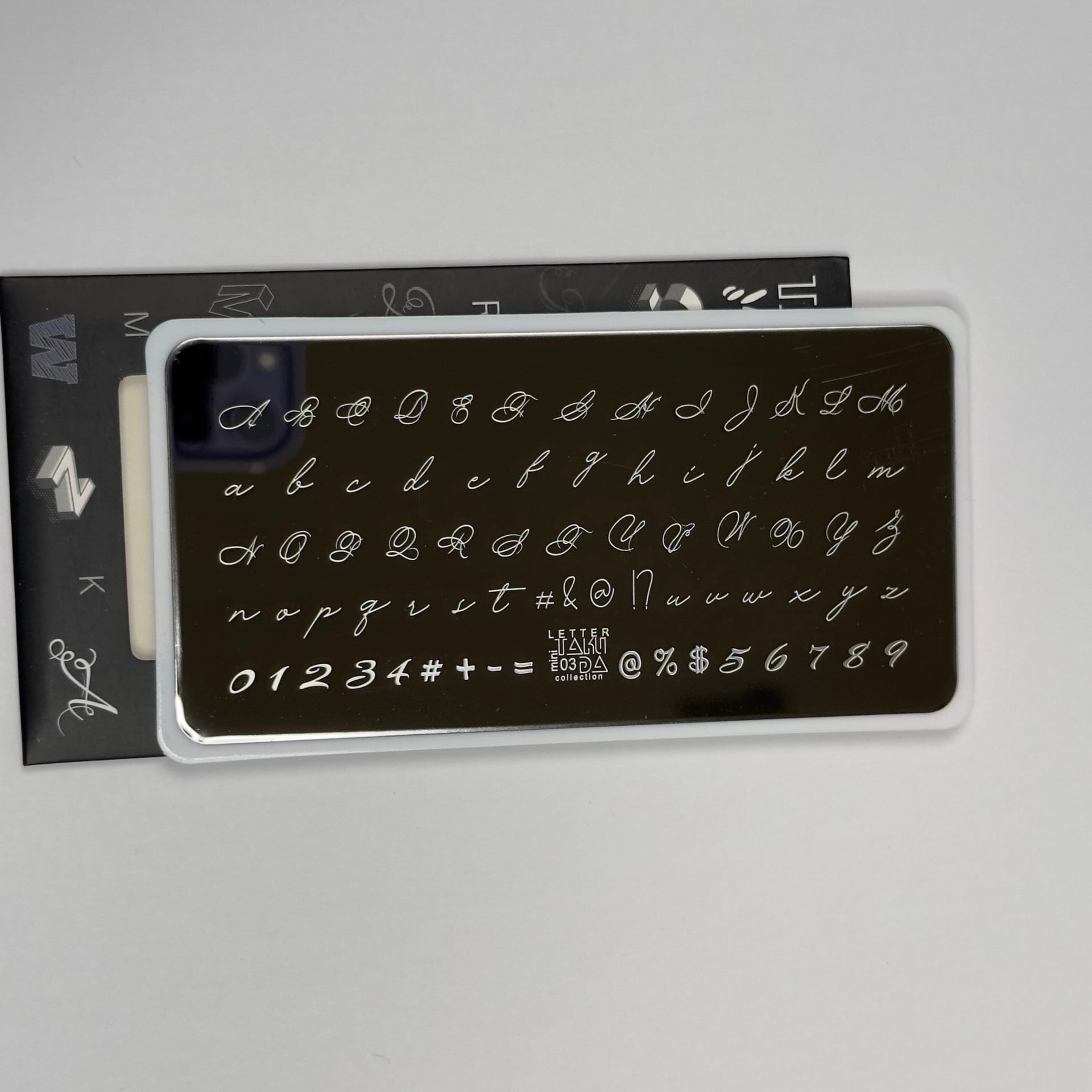 Plate for stamping TakiDa Mini LETTER 03