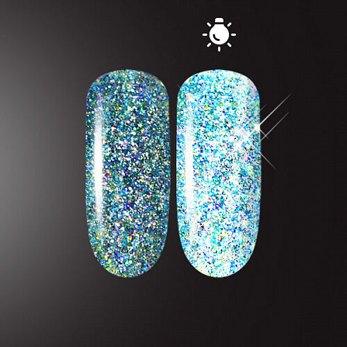 Flash Glow Blue Reflective Glitter