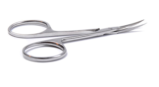 Cuticle scissors 100 mm + leather case